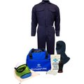National Safety Apparel ArcGuard® KIT2CV11BS11 12 cal UltraSoft Arc Flash Kit, FR Coverall & Balaclava, S, Glove Sz 11 KIT2CV11BSM11